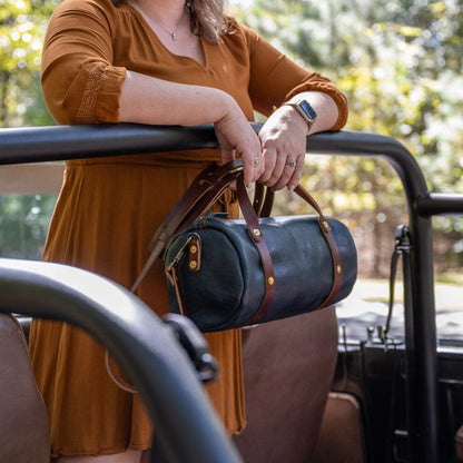 JANE LEATHER CROSSBODY - INDIGO BISON