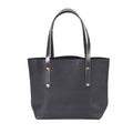 AVERY LEATHER TOTE BAG - MEDIUM - BLACK