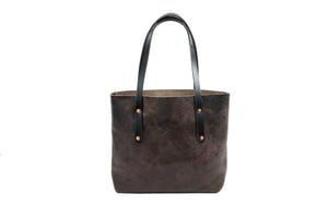AVERY LEATHER TOTE BAG - MEDIUM - CHARCOAL BISON