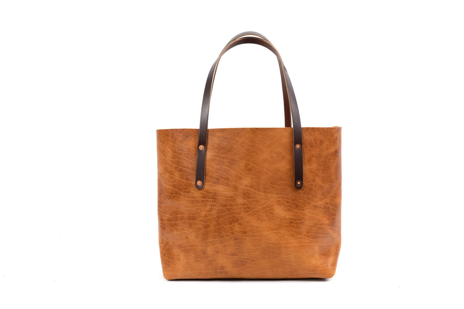 AVERY LEATHER TOTE BAG - LARGE - PEANUT BISON