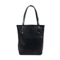 AVERY LEATHER TOTE BAG - SLIM LARGE - BLACK
