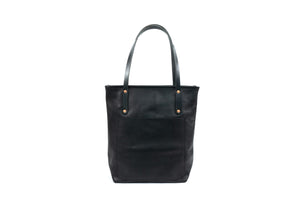 AVERY LEATHER TOTE BAG WITH ZIPPER - SLIM LARGE DELUXE (RTS)
