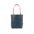 AVERY LEATHER TOTE BAG - SLIM MEDIUM - INDIGO BISON
