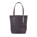 AVERY LEATHER TOTE BAG - SLIM MEDIUM - MOCHA