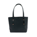 AVERY LEATHER TOTE BAG - SMALL - BLACK