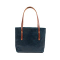 AVERY LEATHER TOTE BAG - SMALL - INDIGO BISON