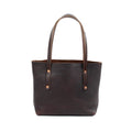 AVERY LEATHER TOTE BAG - SMALL - MOCHA