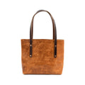 AVERY LEATHER TOTE BAG - SMALL - PEANUT BISON