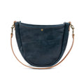 CELESTE LEATHER HOBO BAG - INDIGO BISON