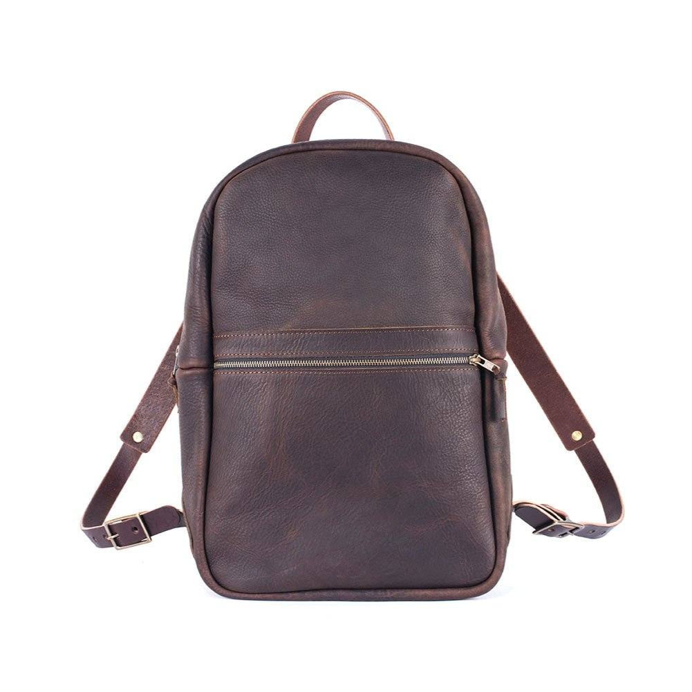 CLASSIC ZIPPERED LEATHER BACKPACK - IN STOCK