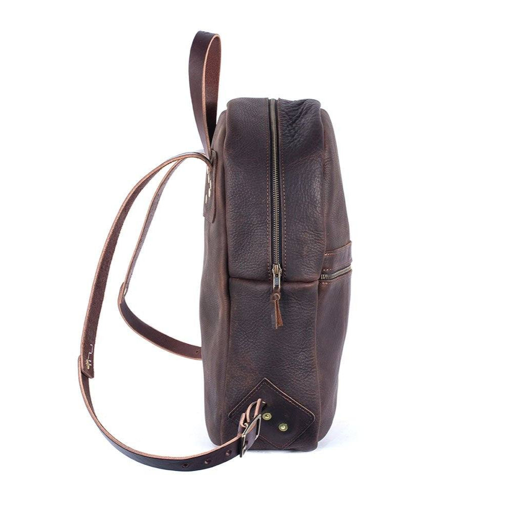 CLASSIC ZIPPERED LEATHER BACKPACK - IN STOCK