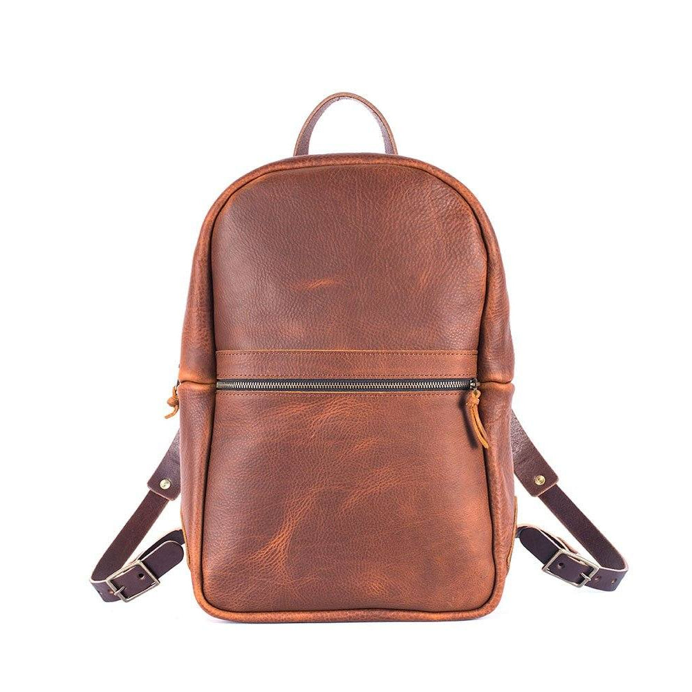 CLASSIC ZIPPERED LEATHER BACKPACK - IN STOCK