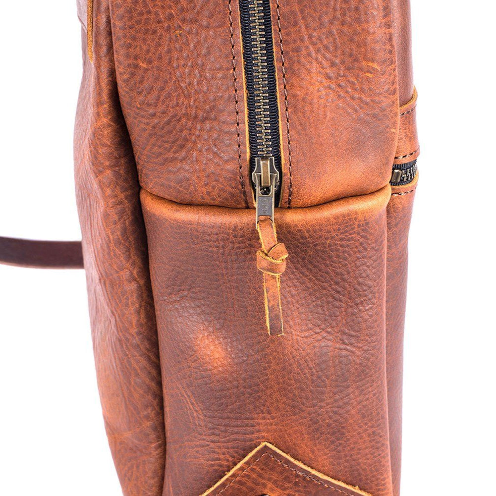 CLASSIC ZIPPERED LEATHER BACKPACK - IN STOCK