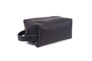LEATHER SHAVE KIT - LEATHER TOILETRY BAG - LEATHER DOPP KIT