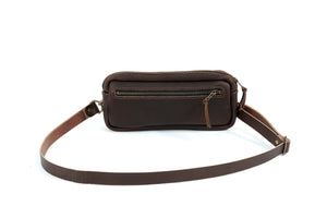 LEATHER FANNY PACK / LEATHER WAIST BAG - DELUXE - MOCHA