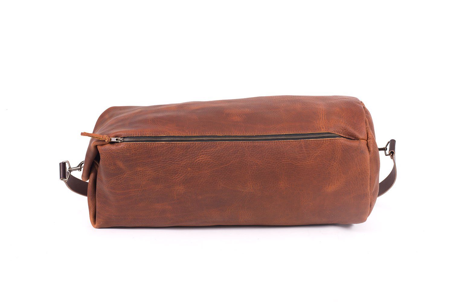 Leather Duffle Bag Men Personalized Military Style Travel 