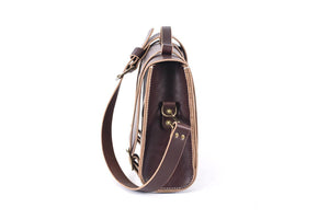 Handmade Leather briefcase - Cooper Satchel - Mocha