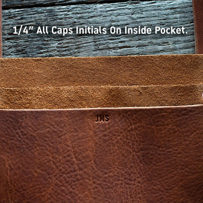 AVERY LEATHER TOTE BAG - SLIM - LARGE - ZIPPER - FRONT POCKET - IN STOCK