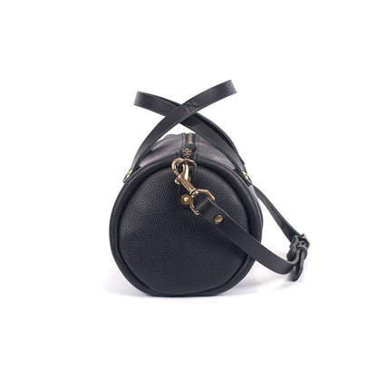black leather backpack gold cross jane JANE LEATHER CROSSBODY