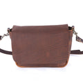 KINDLE LEATHER SATCHEL - SADDLE