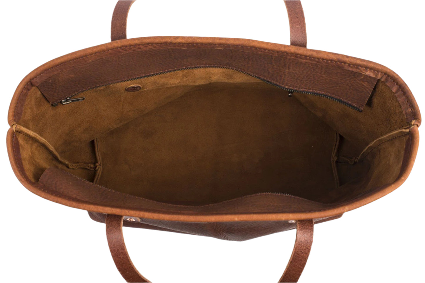 AVERY LEATHER TOTE BAG - MEDIUM - WITH ZIPPER - IN STOCK