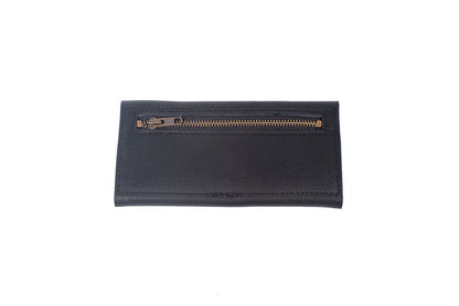 MARIE LEATHER WALLET -  BLACK - IN STOCK