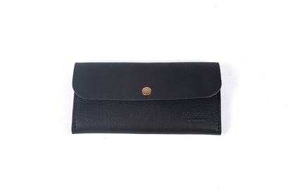 MARIE LEATHER WALLET -  BLACK - IN STOCK