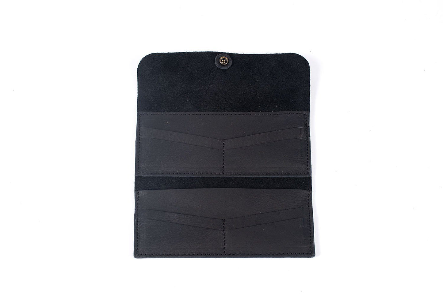 MARIE LEATHER WALLET -  BLACK - IN STOCK