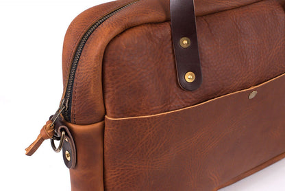 MARTIN THIN LEATHER BRIEFCASE - IN STOCK