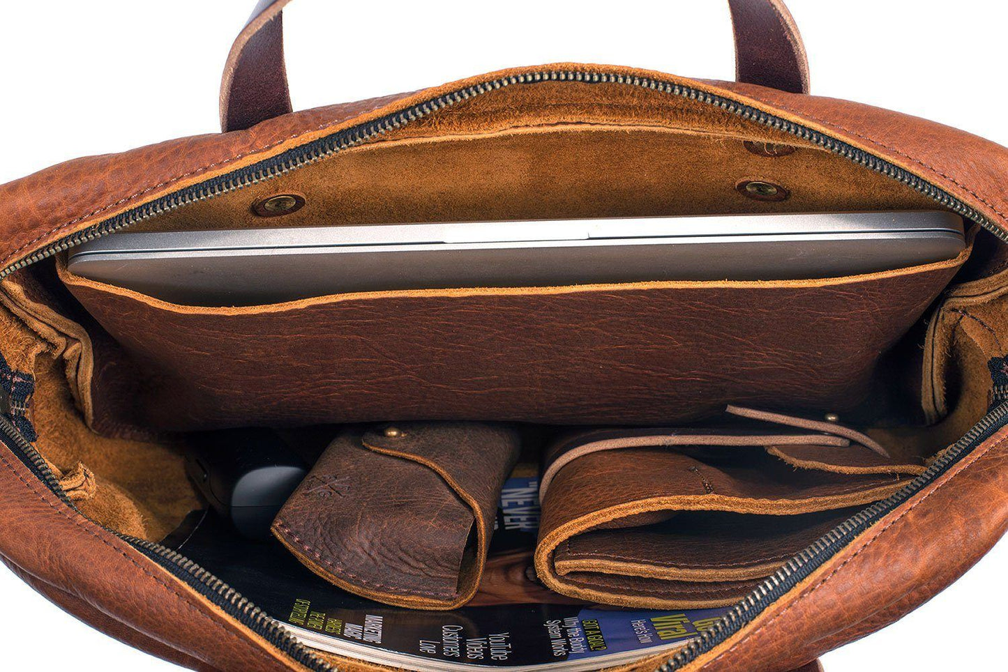 MARTIN THIN LEATHER BRIEFCASE - IN STOCK