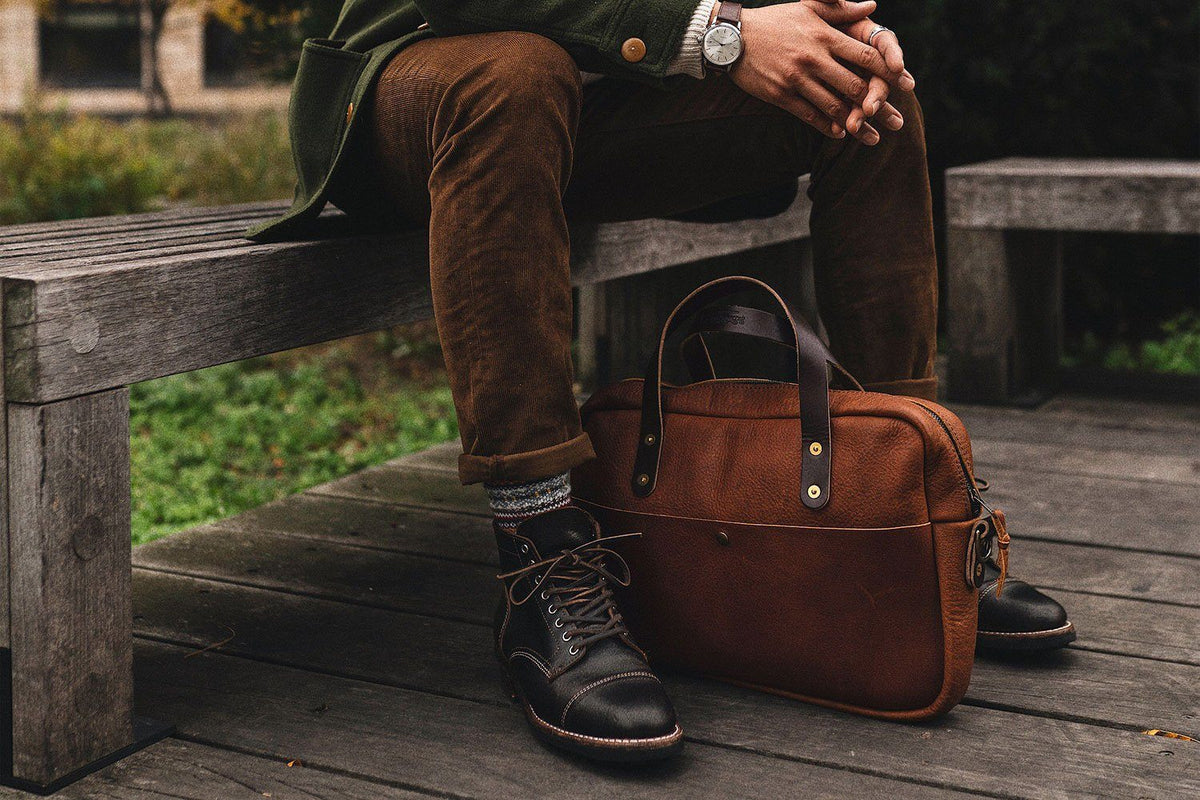 Slim Briefcase Taïga Leather - Bags