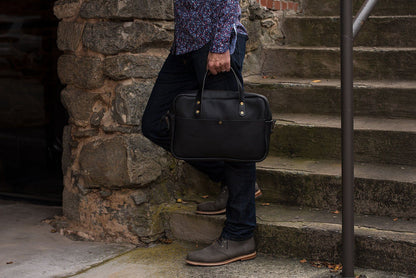 MARTIN THIN LEATHER BRIEFCASE - IN STOCK