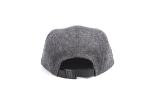 5 Panel GFG Logo Hat - Gray Wool and Suede