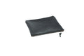 LEATHER TOP ZIPPER POUCH - BLACK BISON