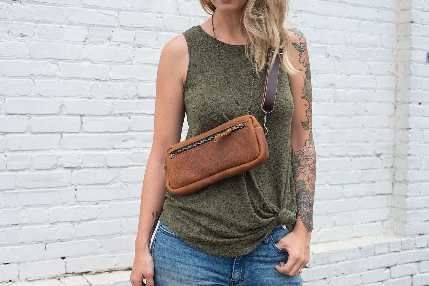 leather fanny pack